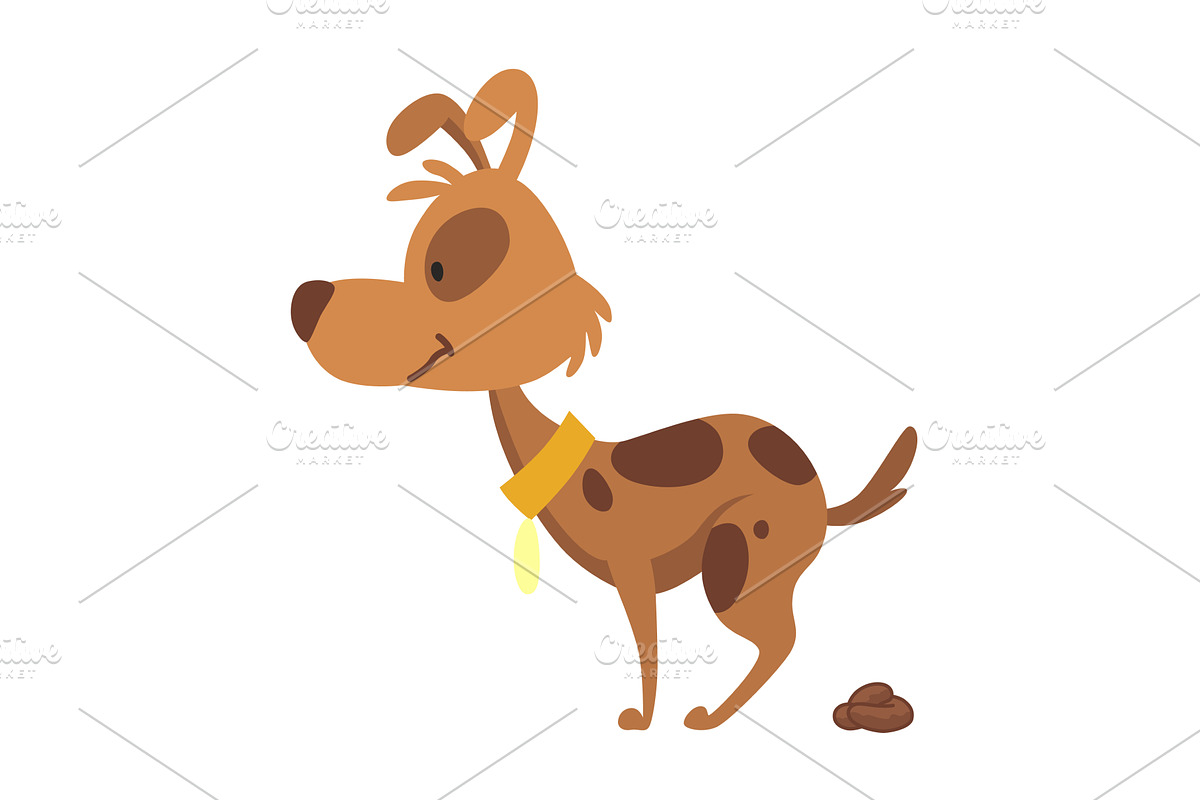 Dog poo clean up, one step, an Object Illustration by Things for designers