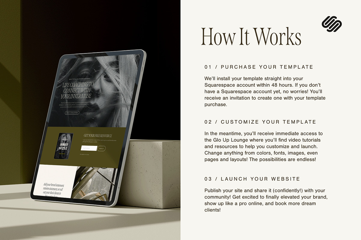Squarespace 7.1 Coaching Template, a Squarespace Template by Glo Design Studio (Photo 9 of 11)