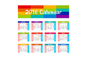 2016 Calendar vector kids hand made, a Stationery Template by Rommeo79 (Thumbnail 2 of 5)