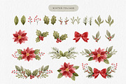 Cute Christmas Watercolor Collection, an Illustration by Point and Poem (Thumbnail 3 of 9)