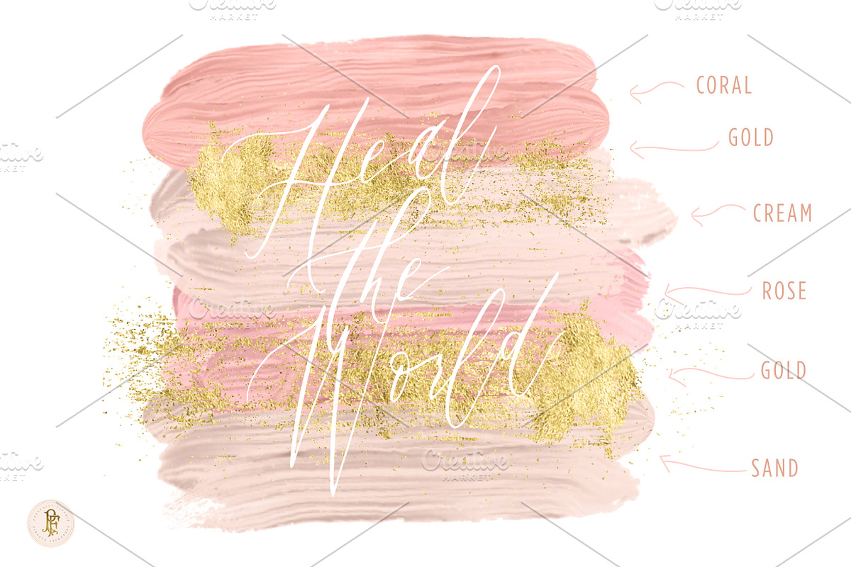Neutral Acrylic Brush Strokes, a Texture Graphic by Freshmint Paperie (Photo 1 of 4)