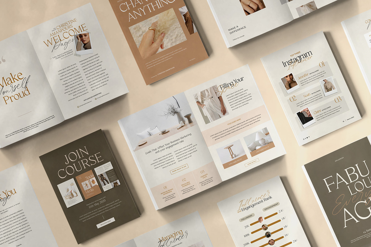 eBook Template Creator | CANVA PS, a Magazine Template by Eviory (Photo 2 of 28)