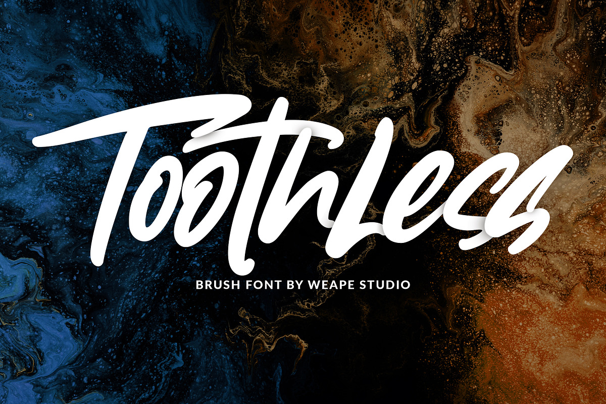Toothless - Brush Font