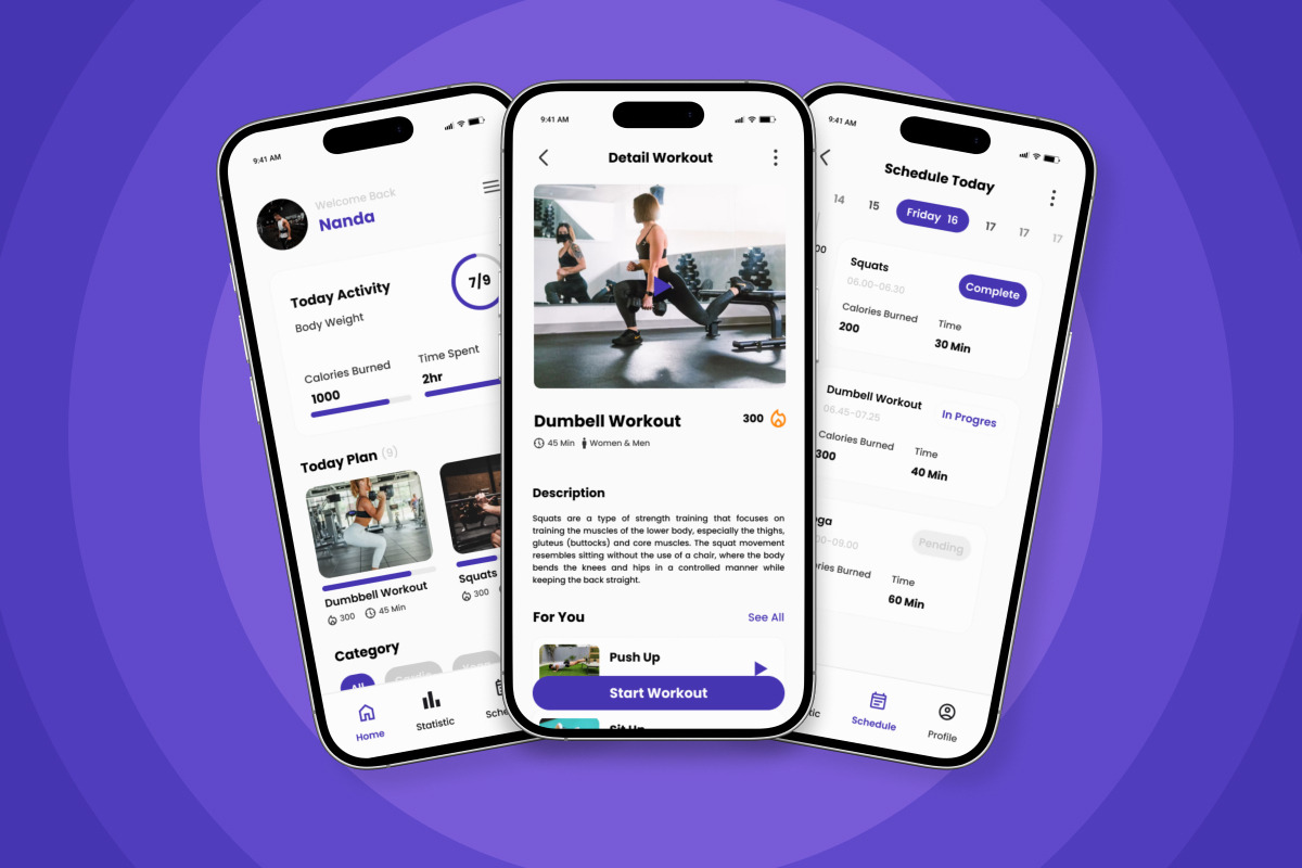 Zenna - Gym & Fitness Tracker App, an App Template by twinstd (Photo 4 of 5)