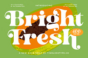 Bright Fresh Bold Retro Serif, a Serif Font by timelesstype.co (Thumbnail 1 of 20)