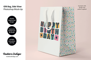 Gift Bag Side Photoshop Mock-Up