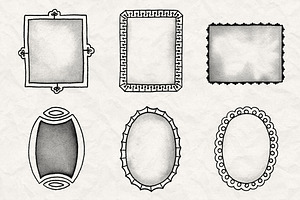 Hand Drawn Frames Brush Pack 1