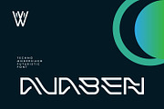 Avaben Sleek Futuristic Fonts, a Sans Serif Font by WhymoreArt (Thumbnail 1 of 9)