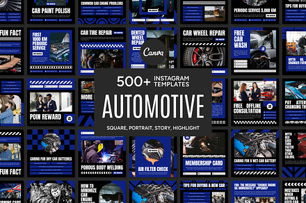 Automotive Blue Template