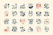 Animated Pet Doodle Icons, an Outline Icon by Vectors Market (Thumbnail 3 of 4)