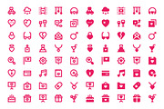 180 Love and Romance Material Icons, a Solid Icon by Creative Stall (Thumbnail 4 of 5)