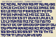 Turbo Speed Font, a Sans Serif Font by 177Studio (Thumbnail 7 of 8)