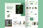 Plant Ecommerce Website Template, a Landing Page Template by Tanvir Ahammed Tamim (Thumbnail 1 of 2)