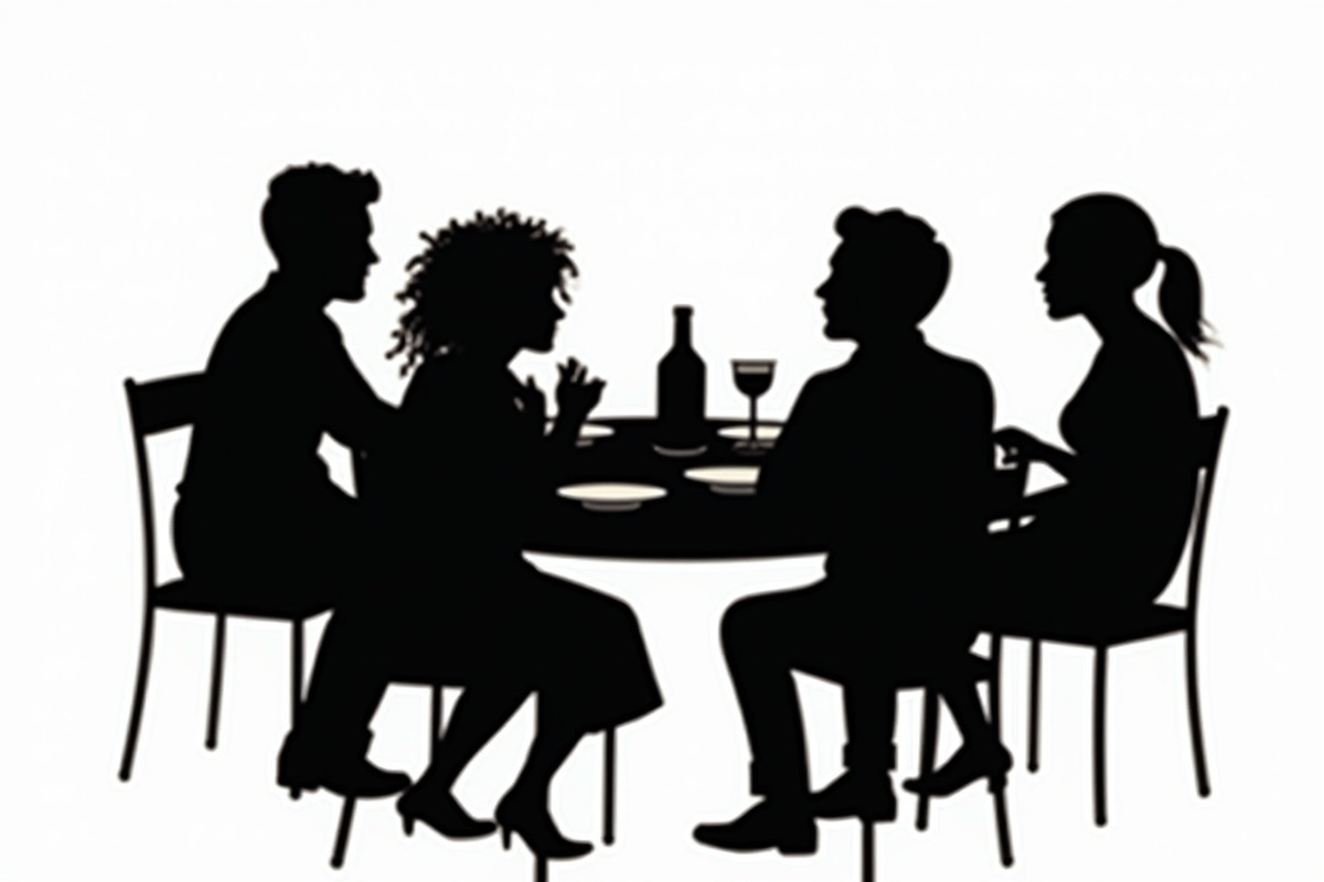 Group Dining Vector Bundle, an Illustration by BIPLOB EXPERT (Photo 9 of 9)