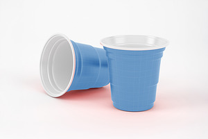 Plastic Cup Mockup, a Cups & Container Mockup by Qaleb Studio