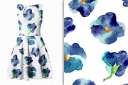 Watercolor violets, a Decorative Illustration by Colibri Watercolor (Thumbnail 3 of 6)