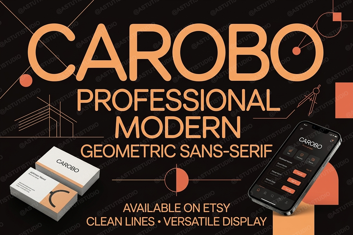 Carobo | Modern Sans Serif, a Sans Serif Font by Astuti Studio (Photo 5 of 25)