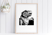 Bearded Dragon SVG - Lizard Clipart, an Illustration by YouniqueArtwork (Thumbnail 4 of 5)