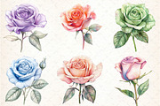 Colored Pencil Pastel Roses, an Illustration by DreamCafeArt (Thumbnail 3 of 9)