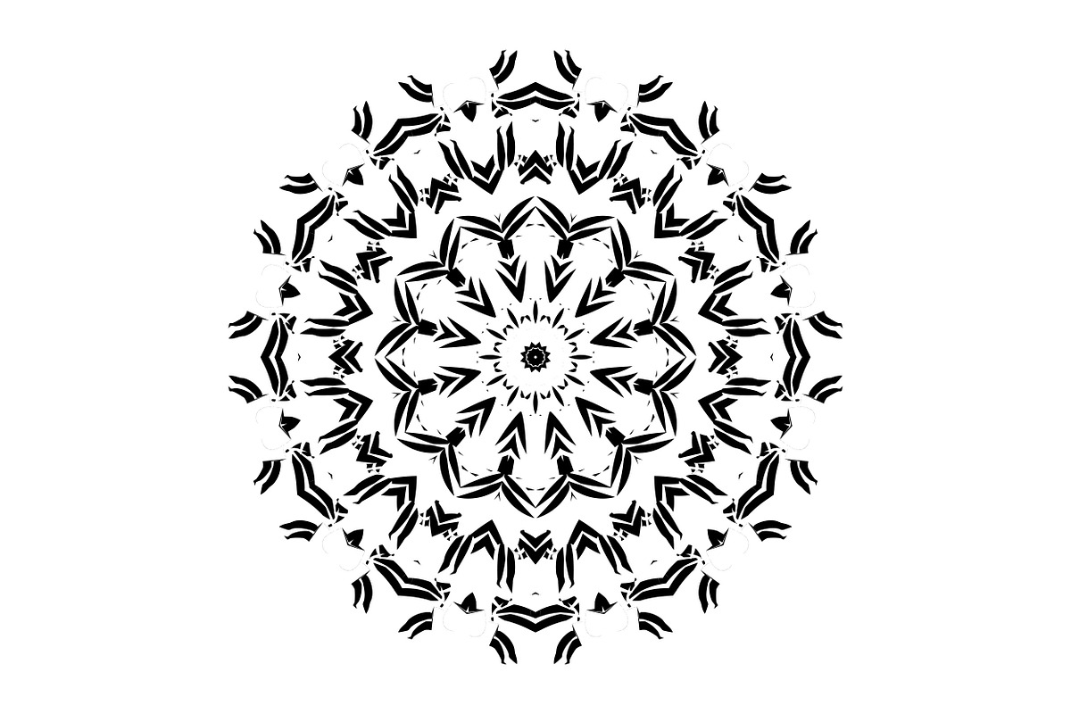Ornamental Black White Mandala Pack, a Decorative Illustration by NJ Himel (Photo 44 of 103)