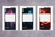 2025 Wall Calendar City Neon Design, a Stationery Template by Boris Cupac (Thumbnail 5 of 5)