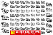 Cheer Family SVG Bundle, a Graphic by M9 Design (Thumbnail 1 of 9)
