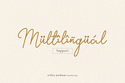 Willey Medium | Monoline Script Font, a Script Font by Denustudios (Thumbnail 15 of 16)