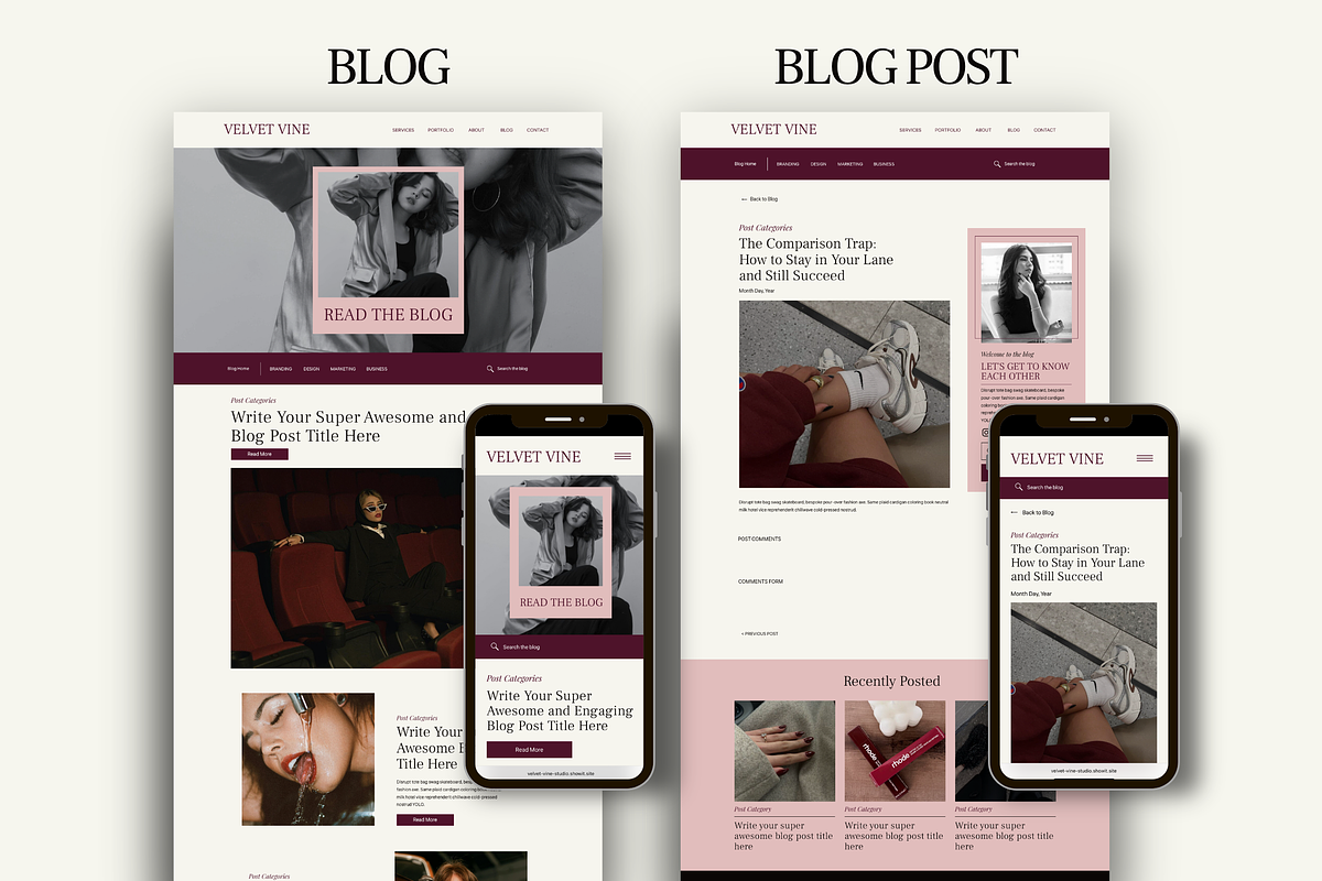Dark Moody Agency Portfolio Website, a Squarespace Template by Warmsoulgallery (Photo 7 of 11)