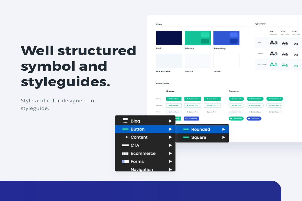 Wiredunk - Landing Page Template, an UI Kit Template by Creative Perspective (Photo 3 of 8)