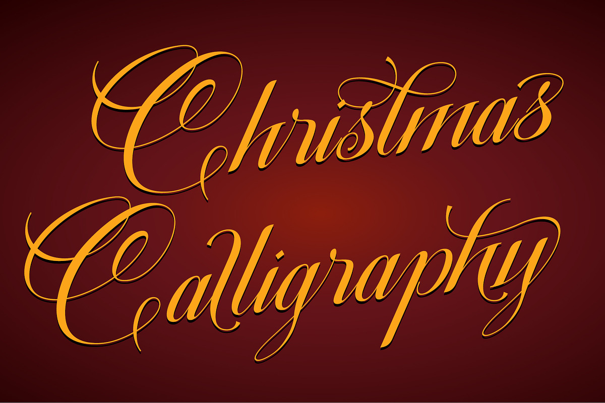Christmas Calligraphy, a Script Font by Letterara (Photo 1 of 15)