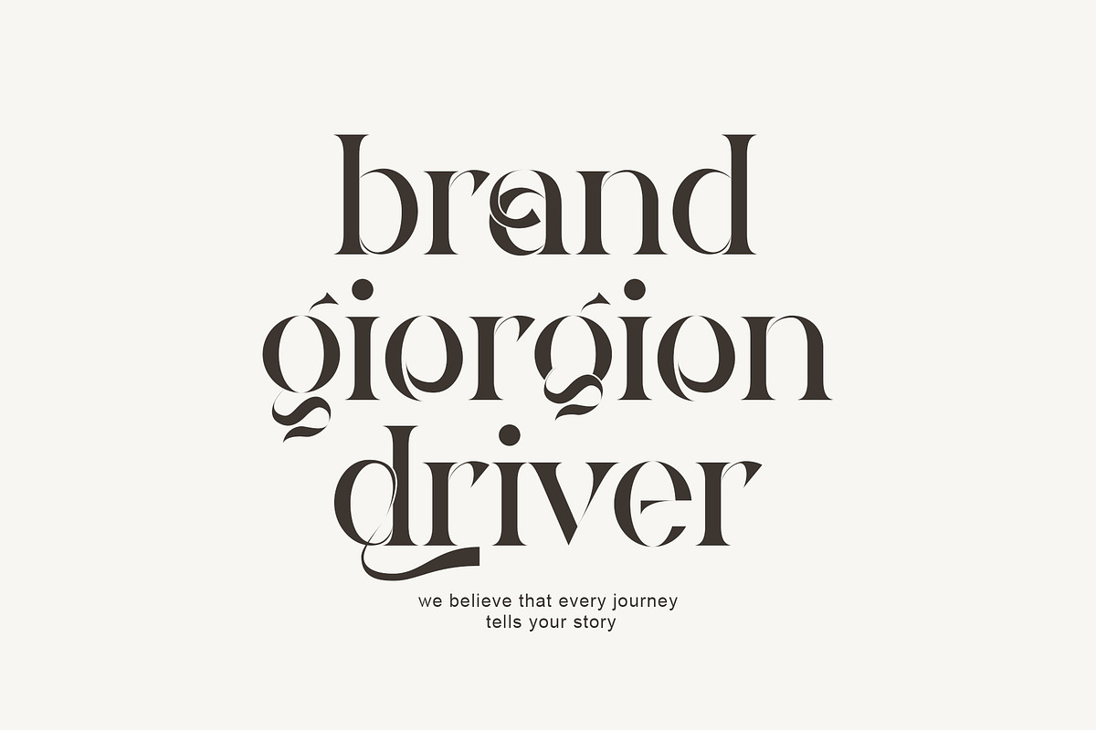 Tugen ligature serif typeface, a Serif Font by yaqublekker (Photo 2 of 9)
