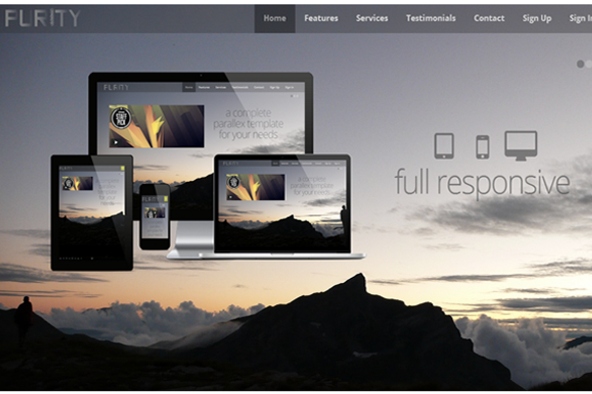 Purity Wordpress Responsive Theme, a WordPress Template by uExel Web Design Shop (Photo 2 of 5)