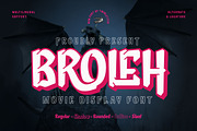 Broleh - Movie Display Font, a Sans Serif Font by twinstd (Thumbnail 1 of 10)