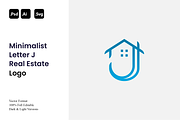 Minimalist Letter J Real Estate Logo | Creative Market