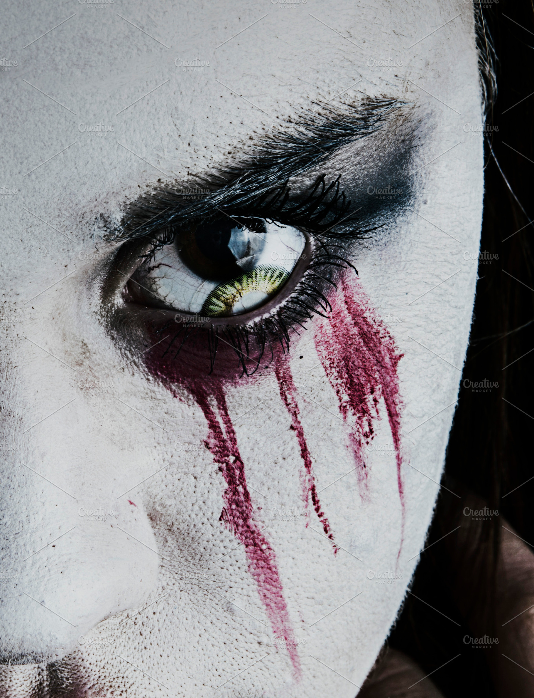 Close up of Creepy Bleeding Eye