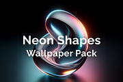 Neon Shapes Wallpapers 6K, a Wallpaper Graphic by Dev7studios (Thumbnail 1 of 2)
