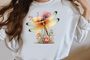 Summer Frog & Dragonfly Pond Clipart, a Seasonal Illustration by Designworld (Thumbnail 8 of 10)