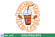 Falling For Iced Latte SVG Halloween, a Graphic by mh_arif (Thumbnail 1 of 4)