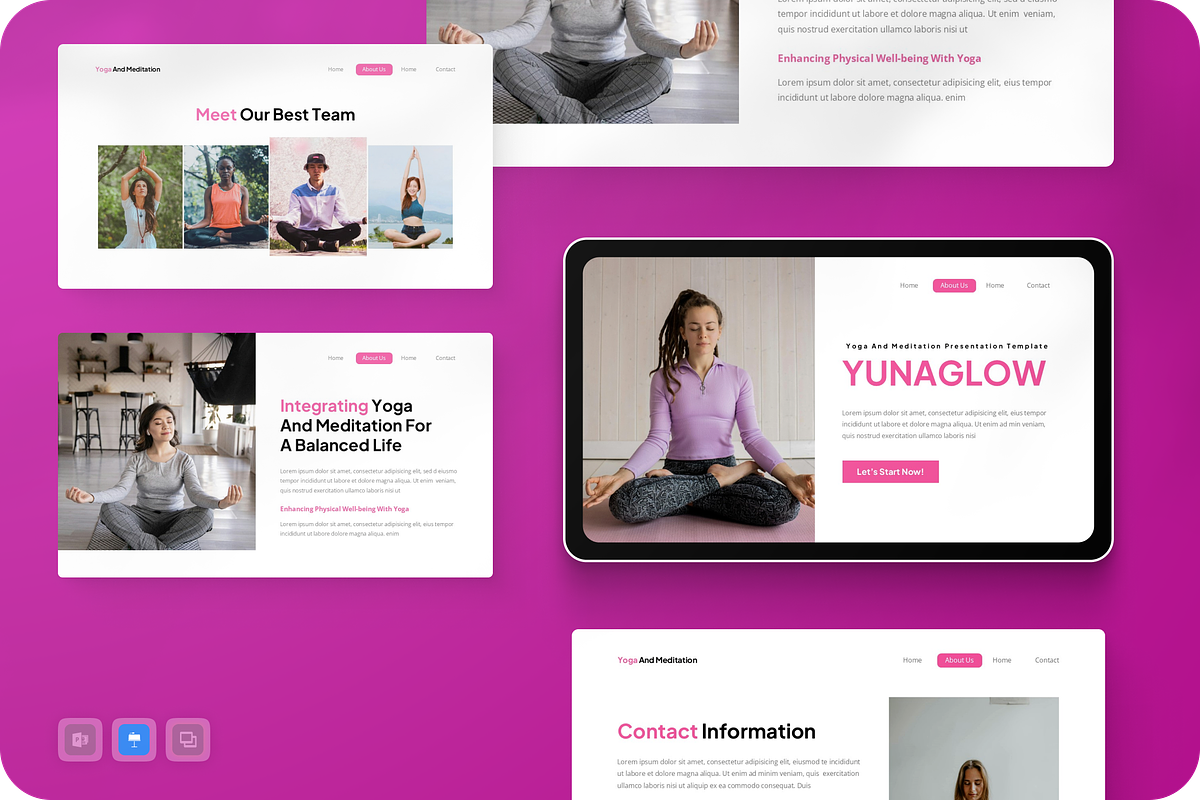 Yoga and Meditation Keynote, a Presentation Template by Annora Studio (Photo 1 of 5)