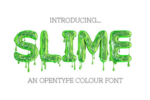 SLIME - OTF Font & Pngs