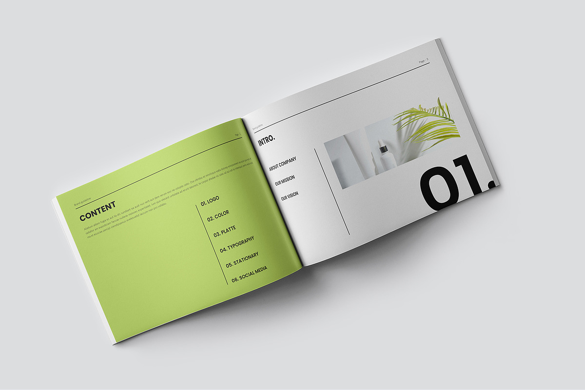 Brand Guideline Template Landscape, a Design Template by RusenoelType (Photo 2 of 9)