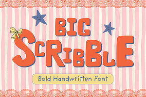 Big Scribble — Bold Handwritten Font