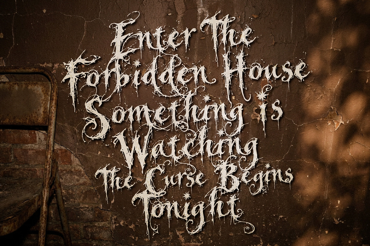Bewarge Slaughter Horor Vintage Font, a Handwritten Font by HypeWorksCo (Photo 4 of 15)