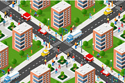 Seamless urban plan pattern map, a Texture Illustration by AlexZeL (Thumbnail 1 of 3)