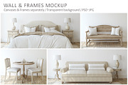 NEUTRAL INTERIORS Wall&Frame Mockups, a Poster Template by MyHomeMockups (Thumbnail 1 of 10)