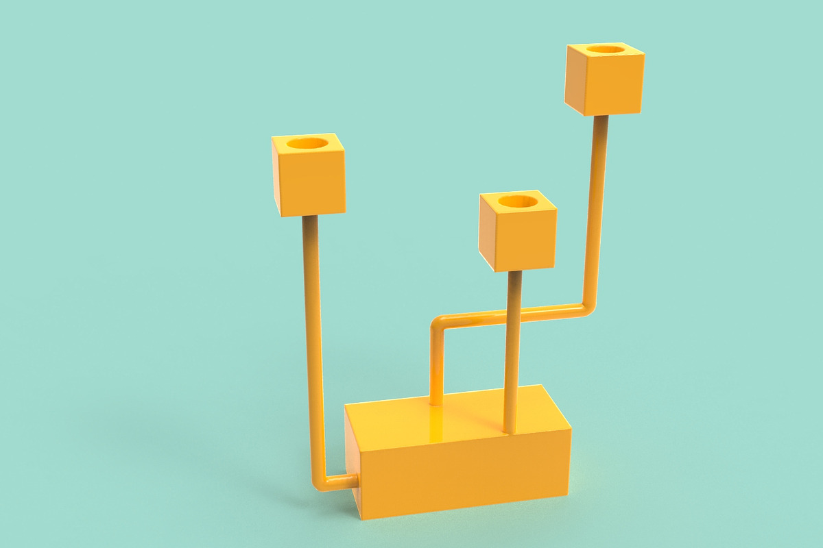 5 Сubic Candelabrum 3D Printing Set, an Object 3D Model by Kseniya-Omega (Photo 7 of 12)