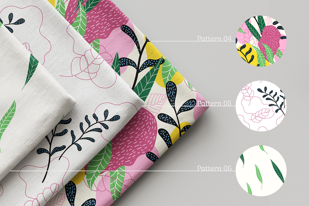Abstract Botanical Scandinavian Set, a Pattern Graphic by Asya Melkonyan Patterns (Photo 3 of 12)