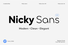 Nicky Sans Complete Family