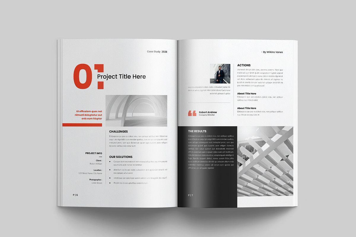 Case Study Brochure Template, a Brochure Template by NorthPeak (Photo 6 of 10)