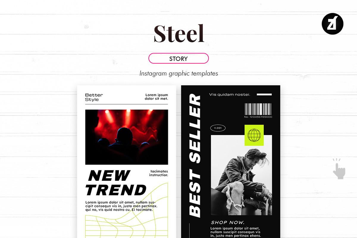 Steel Social media template, a Social Media Template by Chanut is industries (Photo 6 of 11)